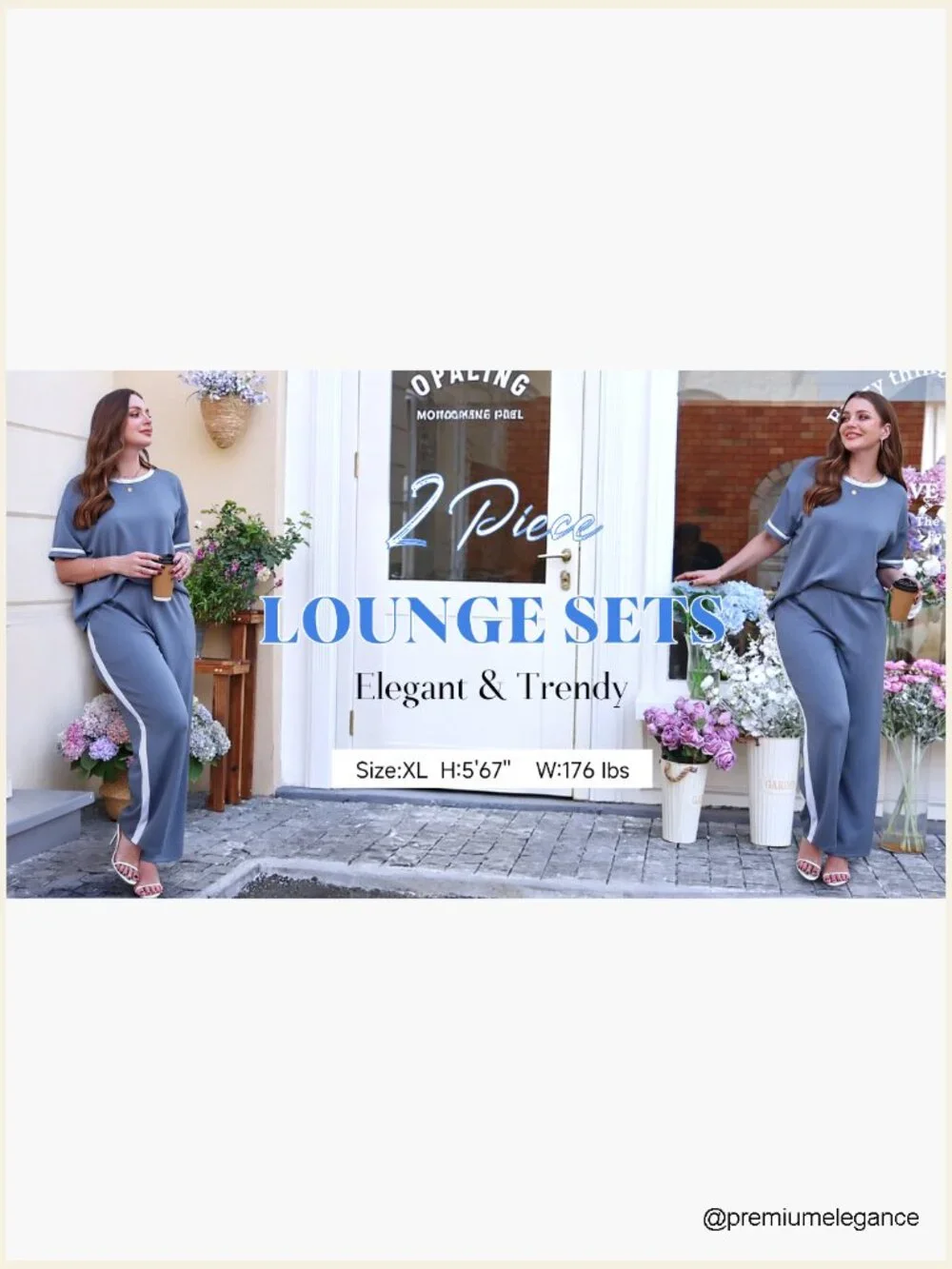 2 Piece Matching Set Short Sleeve Top Wide Leg Pants with Pockets Lounge Set